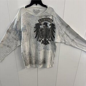 Xzavier Long Sleeve Thermal Cyber Goth Shirt Men's Size 2XL Grunge